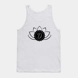 D - Lotus Flower Monogram Tank Top